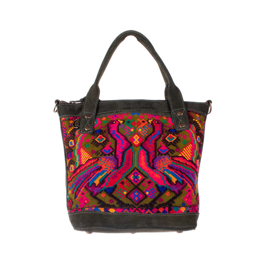 POCKETLESS MINI TPB - OOAK HUIPIL - VERDE MUZGO - NO. 18692