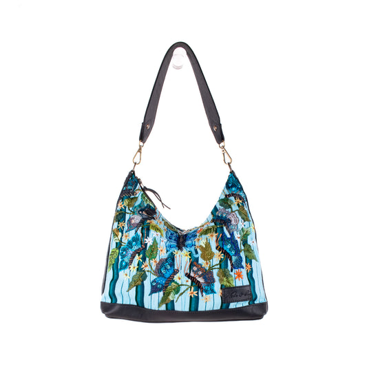 SMALL PENELOPE BAG - OOAK HUIPIL - BLACK - NO. 18763