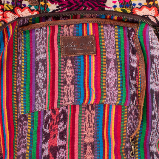 SMALL PENELOPE BAG - OOAK HUIPIL - HONEY - NO. 18772