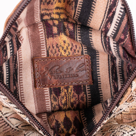 FANCY POUCH - OOAK HUIPIL - HONEY - NO. 18982