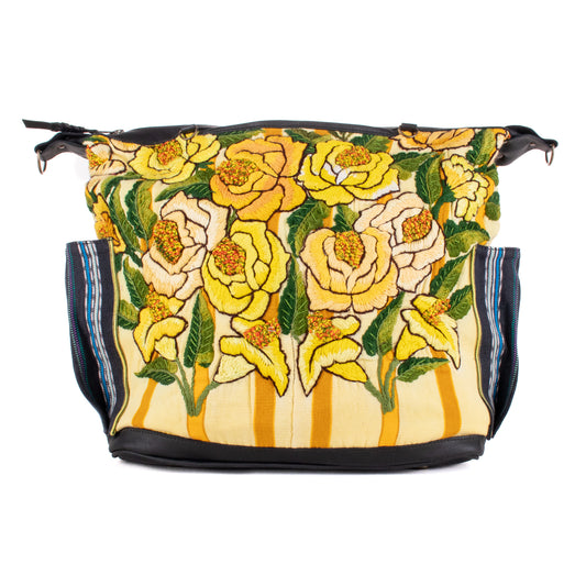 BEATRIZ CDB + DIAMANTE STRAP - OOAK HUIPIL - BLACK - NO. 19357