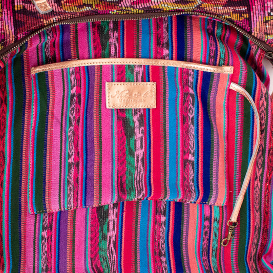 ♡ PENELOPE BAG ♡ - OOAK HUIPIL - ROSE GOLD METALLIC - NO. 19457
