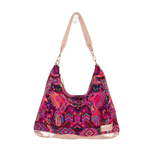 ♡ PENELOPE BAG ♡ - OOAK HUIPIL - CHAMPAGNE METALLIC - NO. 19460