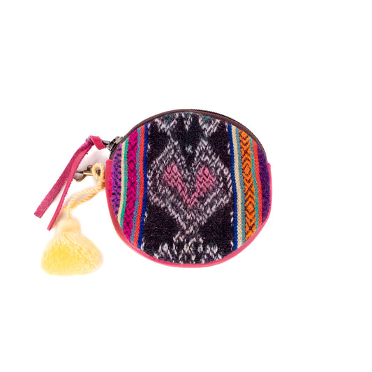 ♡ CIRCLE COIN PURSE ♡ - VINTAGE CORTE - RASPBERRY - NO. 19471