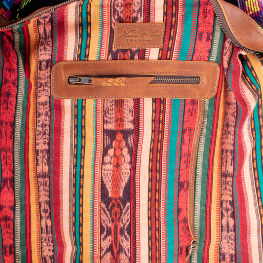 BEATRIZ CDB + DIAMANTE STRAP - OOAK HUIPIL - CAFE - NO. 19567