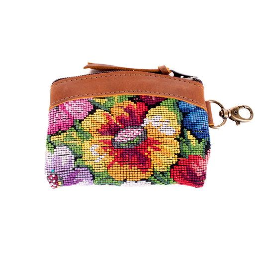 COIN PURSE - OOAK HUIPIL - CAFE - NO. 19629