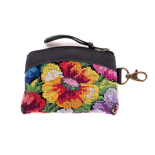 COIN PURSE - OOAK HUIPIL - BLACK - NO. 19643