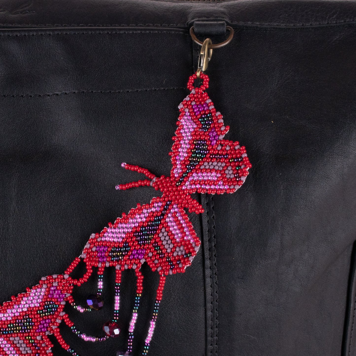 BEADED BUTTERFLY BAG NECKLACE - NO. 19781