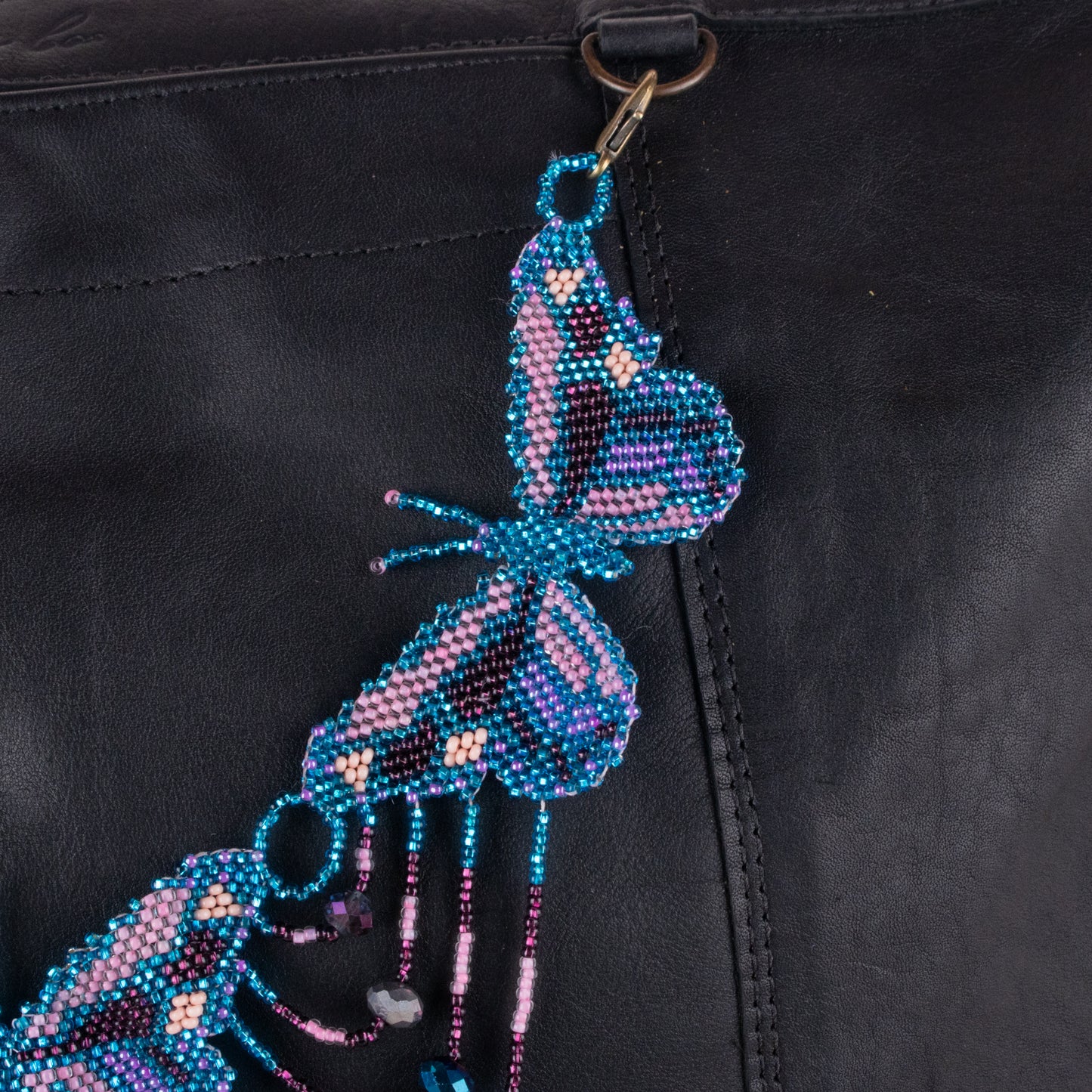 BEADED BUTTERFLY BAG NECKLACE - NO. 19797