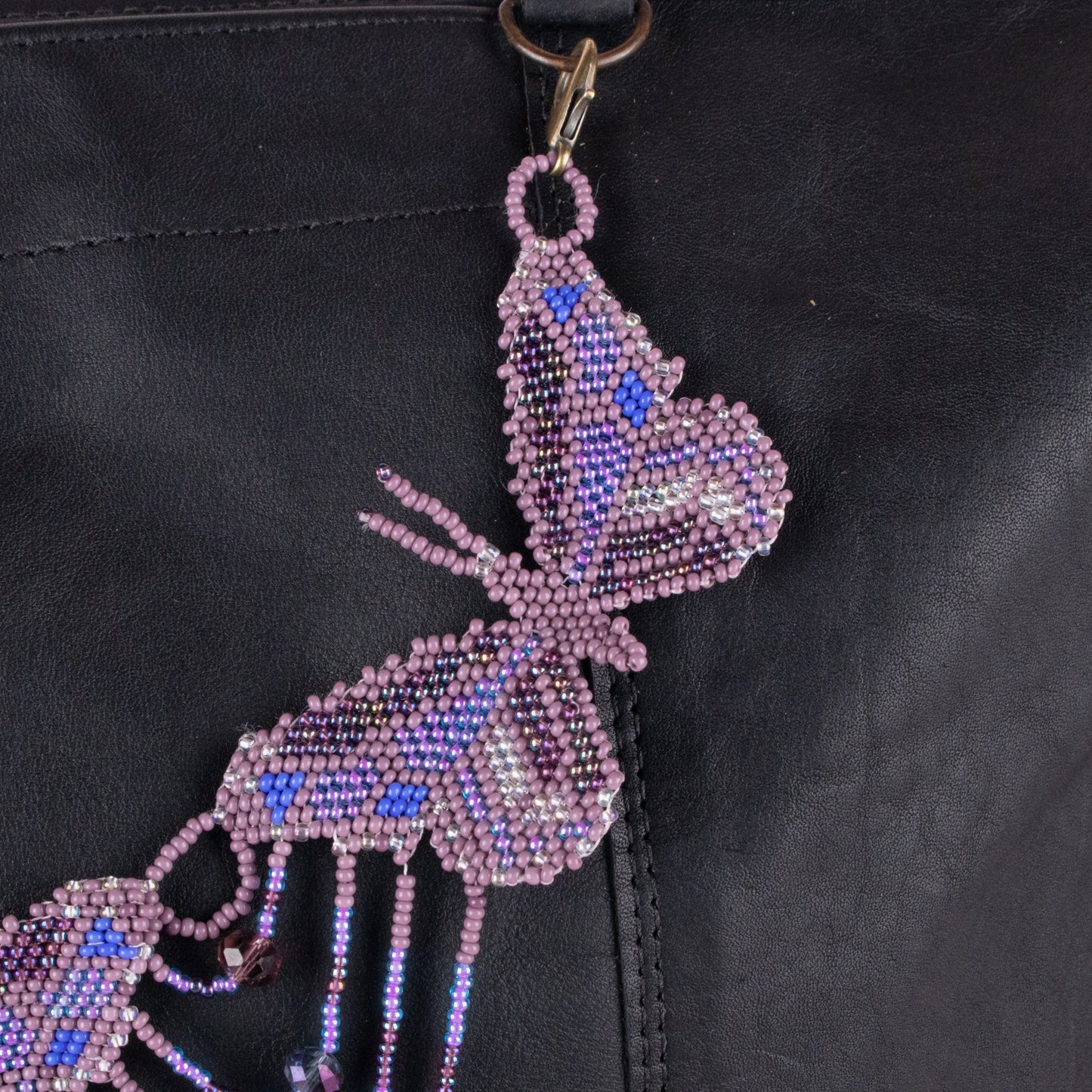 BEADED BUTTERFLY BAG NECKLACE - NO. 19798