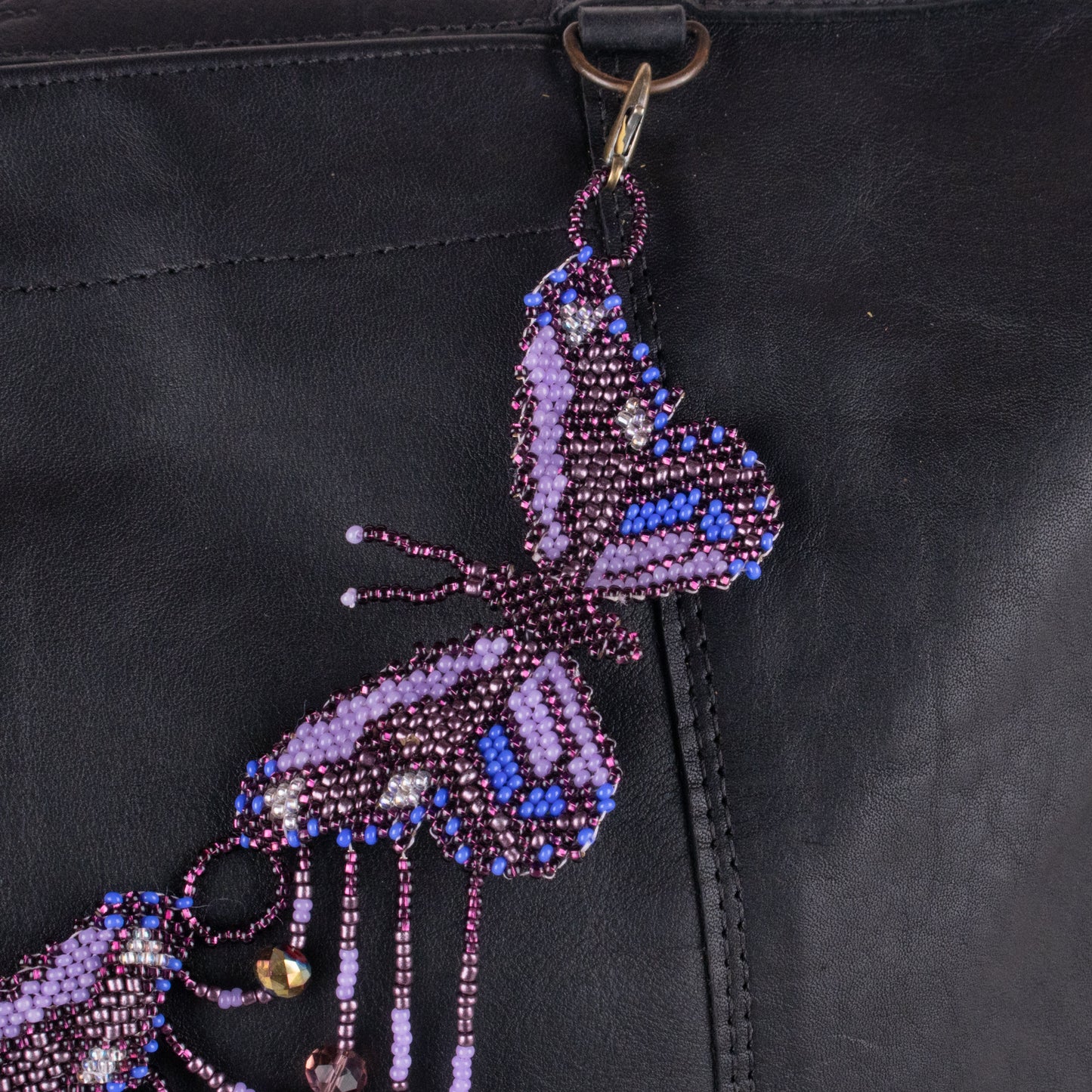 BEADED BUTTERFLY BAG NECKLACE - NO. 19800