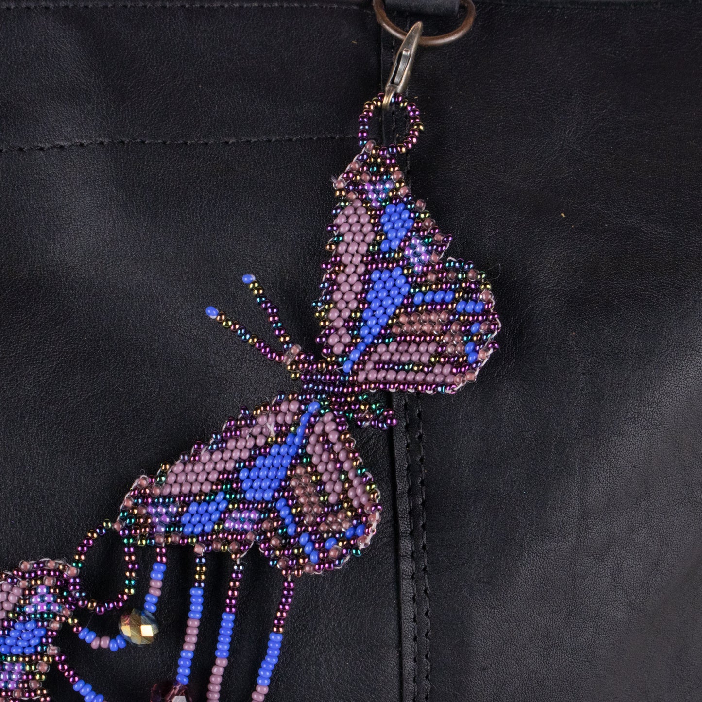 BEADED BUTTERFLY BAG NECKLACE - NO. 19801