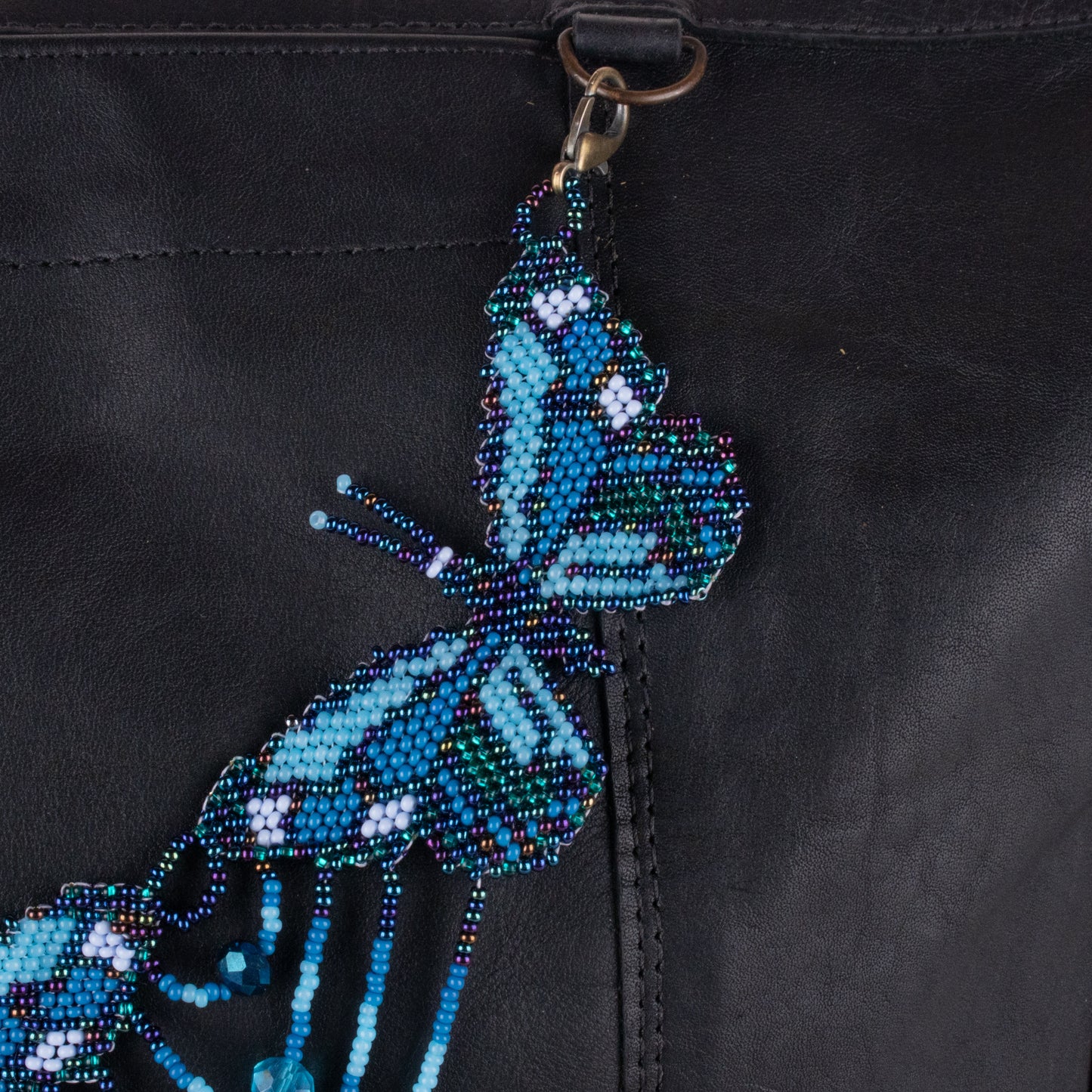 BEADED BUTTERFLY BAG NECKLACE - NO. 19802