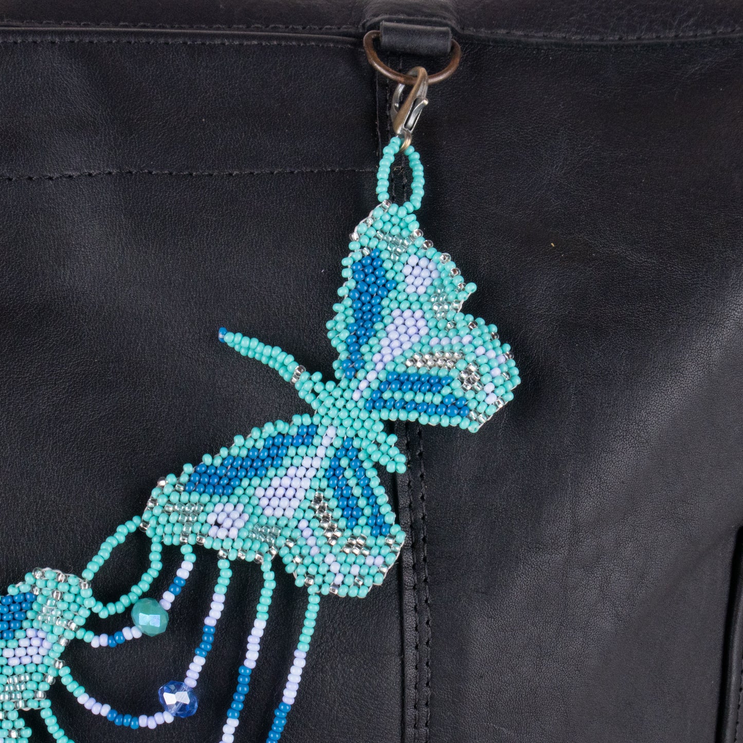 BEADED BUTTERFLY BAG NECKLACE - NO. 19806