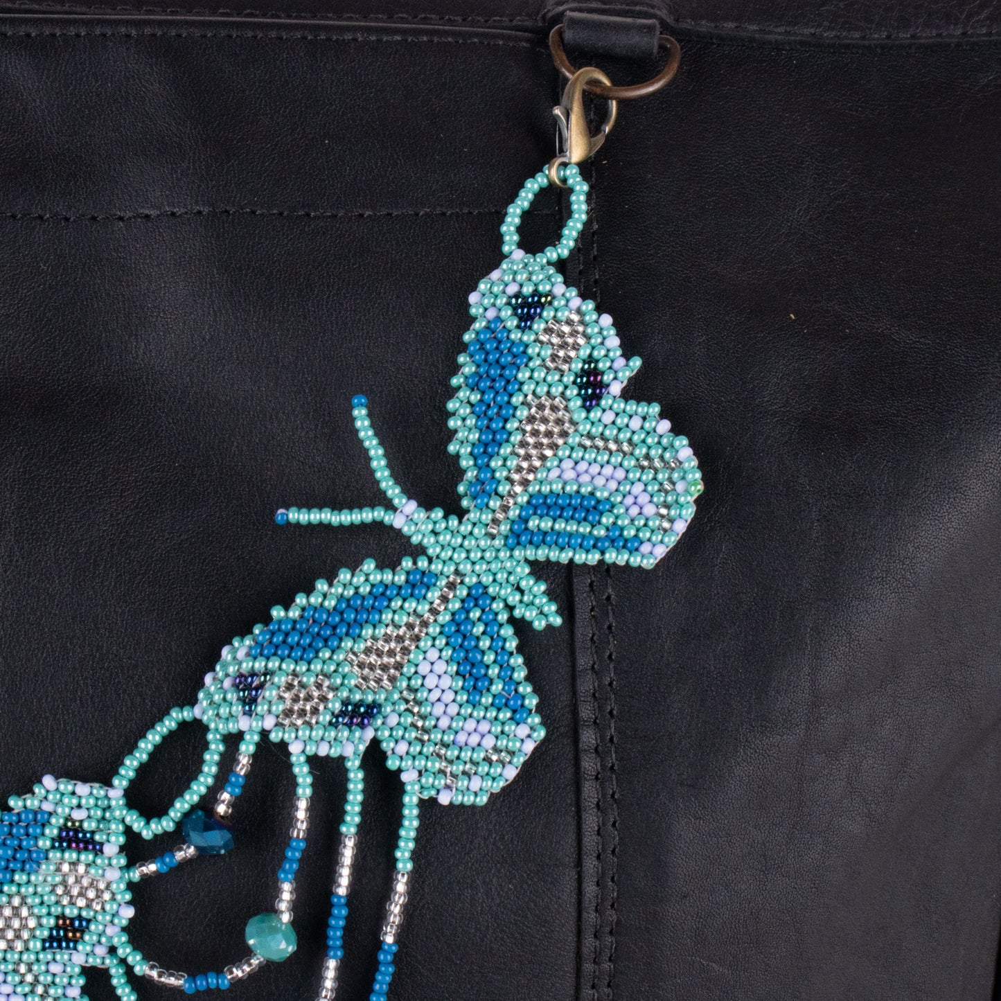 BEADED BUTTERFLY BAG NECKLACE - NO. 19807