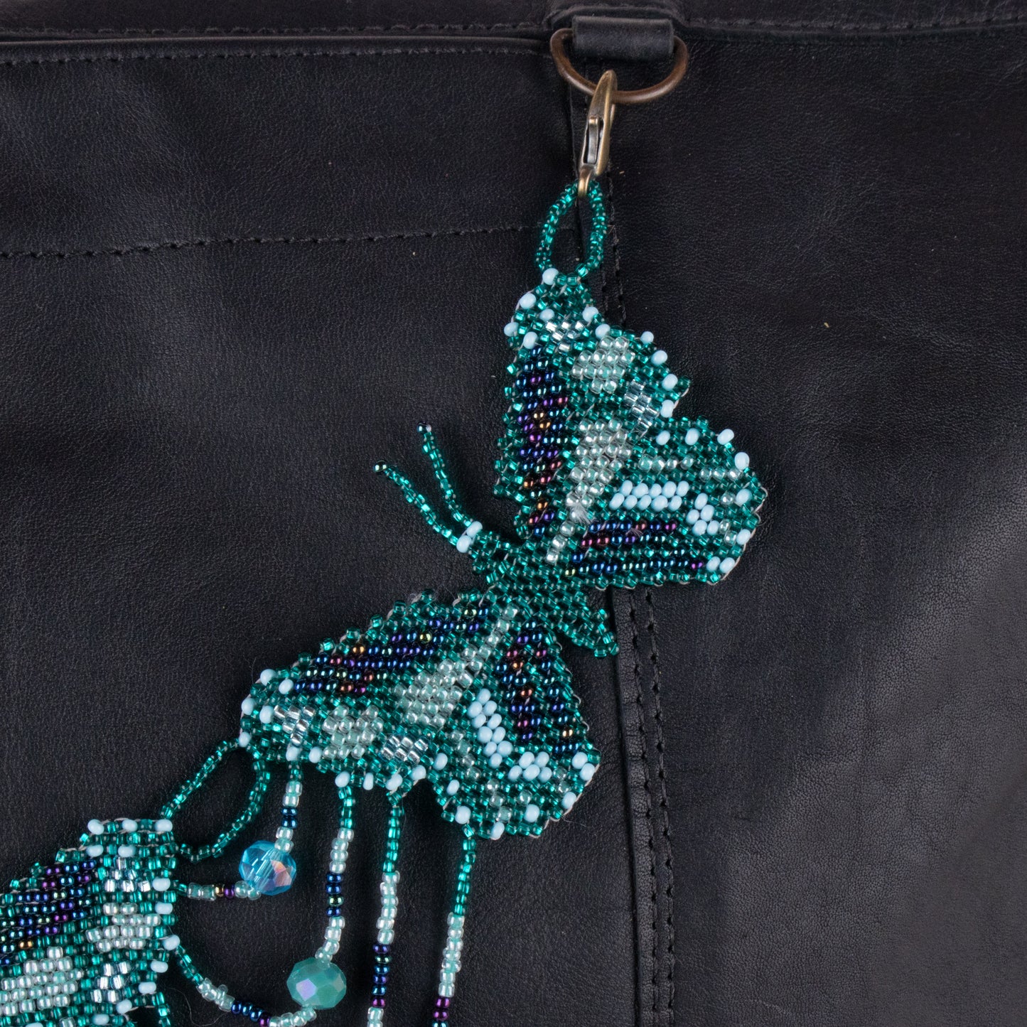 BEADED BUTTERFLY BAG NECKLACE - NO. 19810