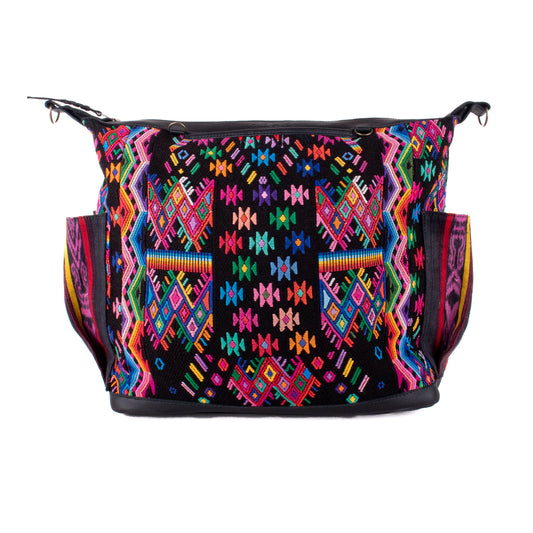 BEATRIZ CDB + DIAMANTE STRAP - OOAK HUIPIL - CORTE LINING - BLACK - NO. 20000