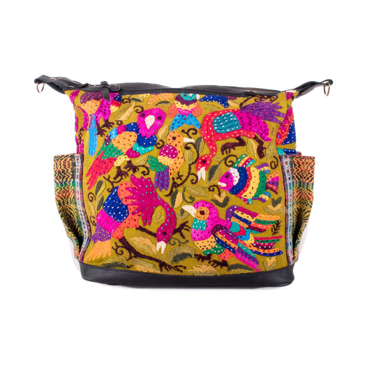 BEATRIZ MCDB + DIAMANTE STRAP - OOAK HUIPIL - CORTE LINING - BLACK - NO. 20005