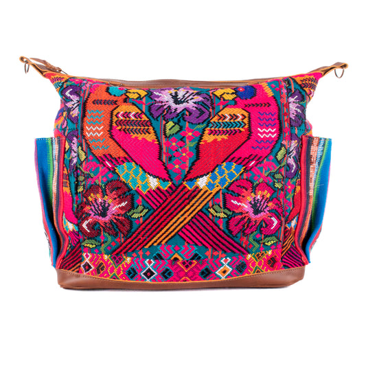 BEATRIZ CDB + DIAMANTE STRAP - OOAK HUIPIL - CORTE LINING - CAFE - NO. 200068