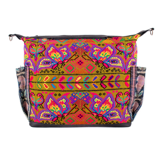 BEATRIZ CDB + DIAMANTE STRAP - OOAK HUIPIL - CORTE LINING - BLACK - NO. 200070