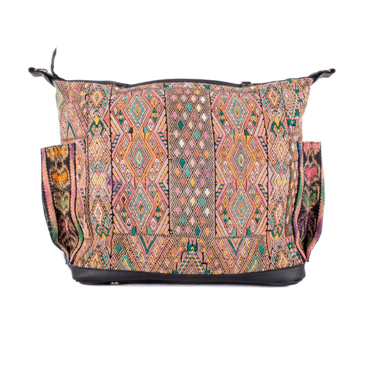 BEATRIZ CDB + DIAMANTE STRAP - OOAK HUIPIL - CORTE LINING - BLACK - NO. 200074