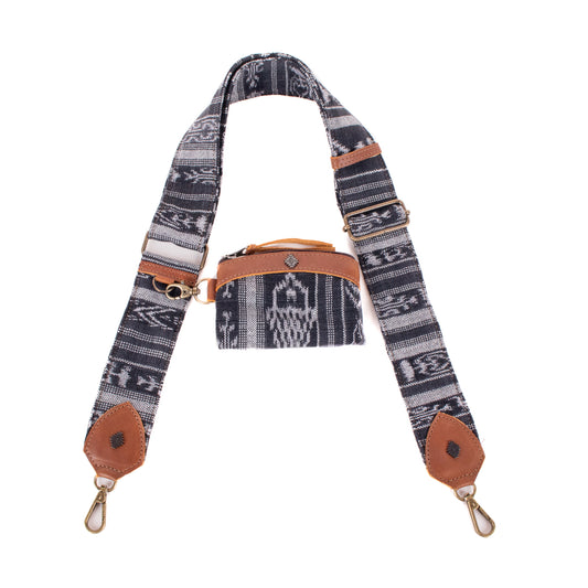WIDE STRAP & COIN PURSE SET - CORTE - CAFE - NO. 200113