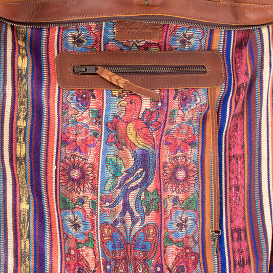 BEATRIZ CDB + DIAMANTE STRAP - H&S FLORAL - CAFE - NO. 200162