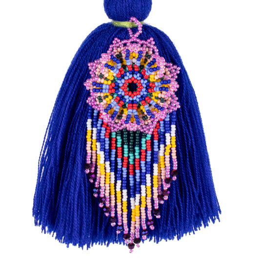 CLASSIC TASSEL - BEADED FLOWER CHARM - NO. 200253
