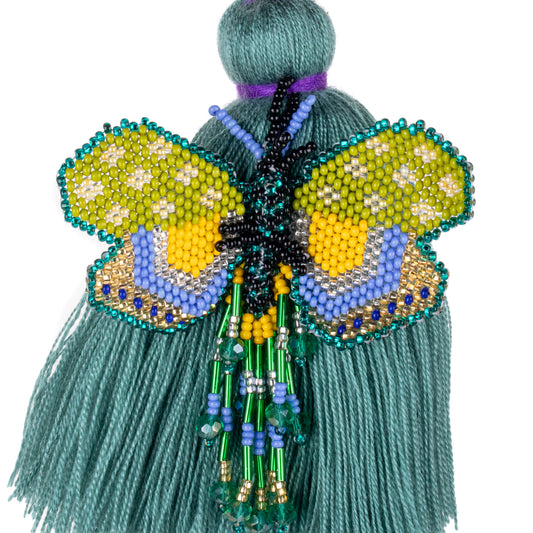 CLASSIC TASSEL - BEADED BUTTERFLY CHARM - NO. 200254