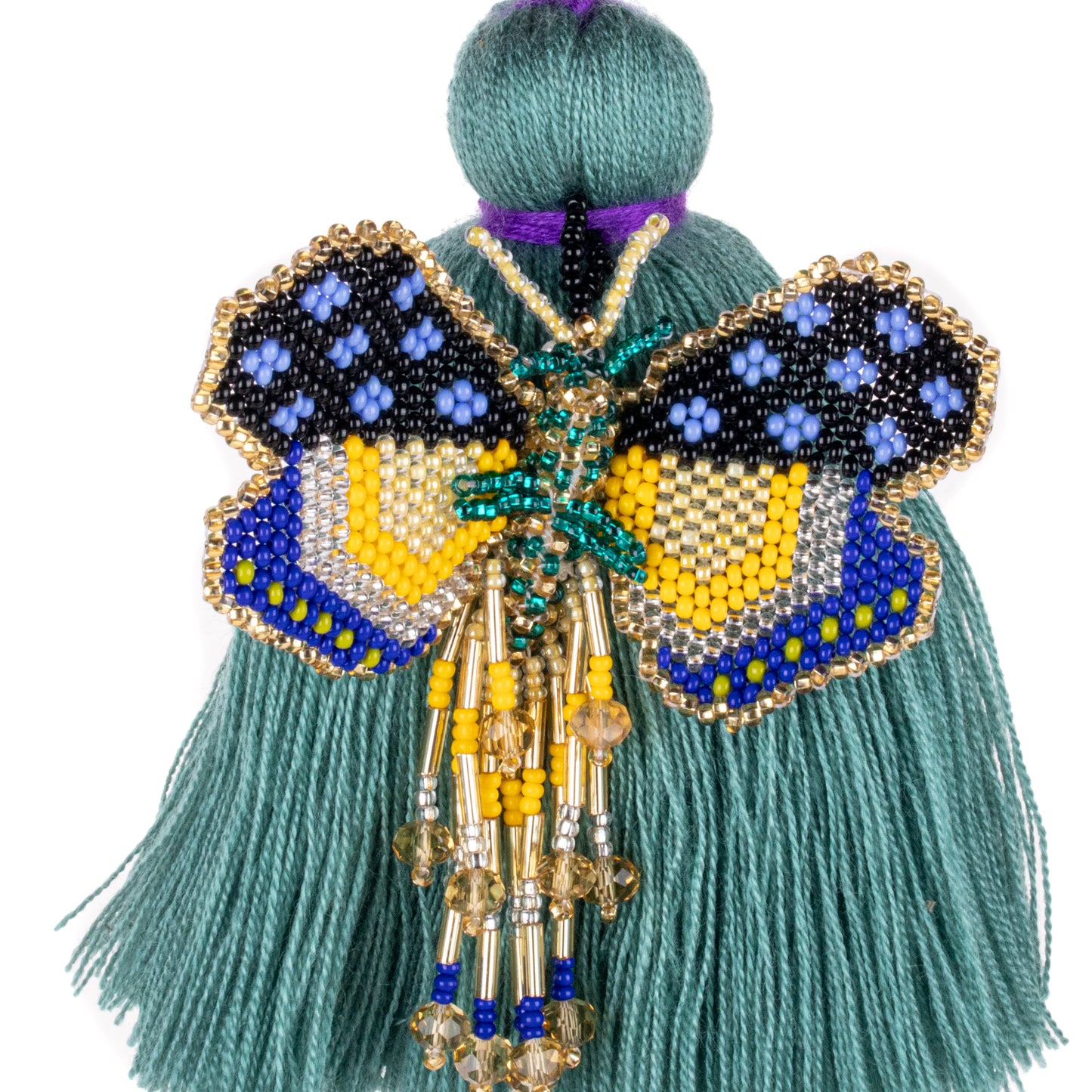 CLASSIC TASSEL - BEADED BUTTERFLY CHARM - NO. 200258