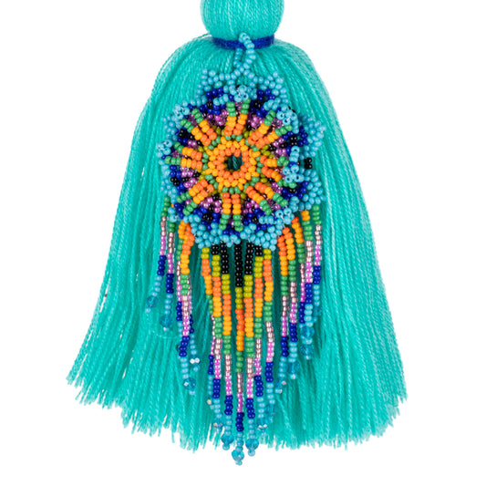 CLASSIC TASSEL - BEADED FLOWER CHARM - NO. 200269