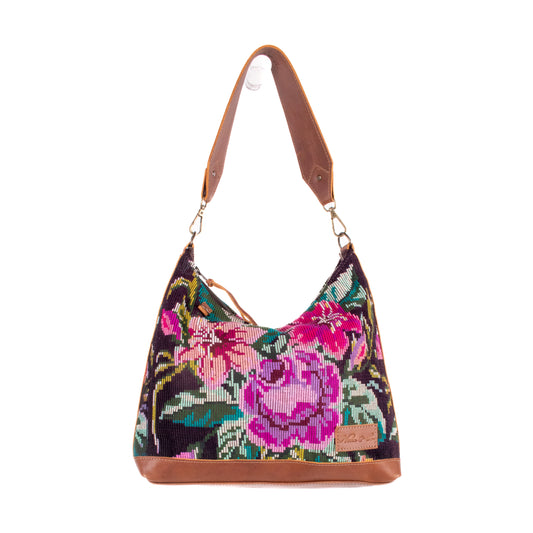 SMALL PENELOPE BAG - OOAK HUIPIL - CAFE - NO. 200384