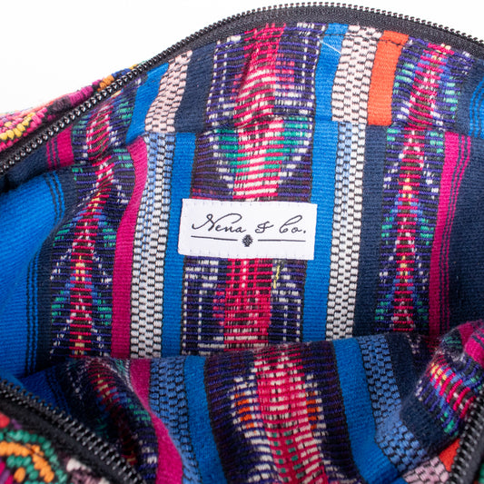 WANDER CROSSBODY BAG - LARGE - OOAK HUIPIL - BLACK - NO. 200471