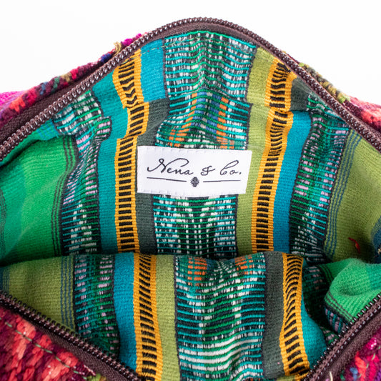 WANDER CROSSBODY SET - OOAK HUIPIL - EMERALD - NO. 200543