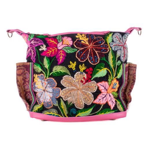 BEATRIZ MCDB + DIAMANTE STRAP - H&S EMBROIDERED FLORAL - JAZZY - NO. 200557