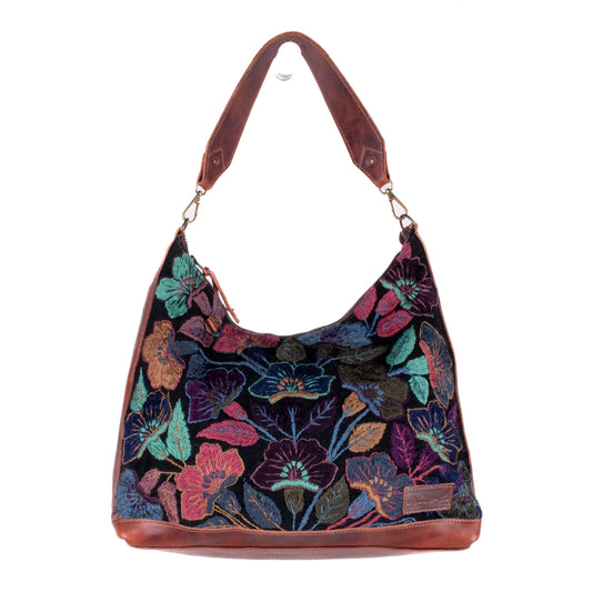 PENELOPE BAG - H&S EMBROIDERED FLORAL - COPPER - NO. 200566