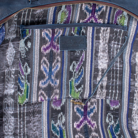 PENELOPE BAG - H&S EMBROIDERED FLORAL - NAVY - NO. 200579