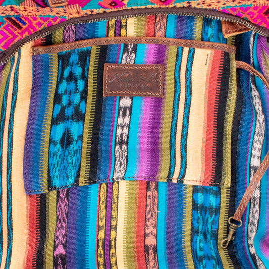 SMALL PENELOPE BAG - OOAK HUIPIL - HONEY - NO. 200747