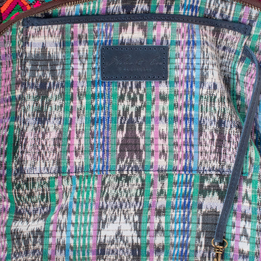 SMALL PENELOPE BAG - OOAK HUIPIL - NAVY - NO. 200758