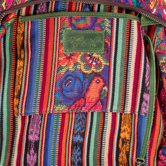 SMALL PENELOPE BAG - OOAK HUIPIL - EMERALD - NO. 200763