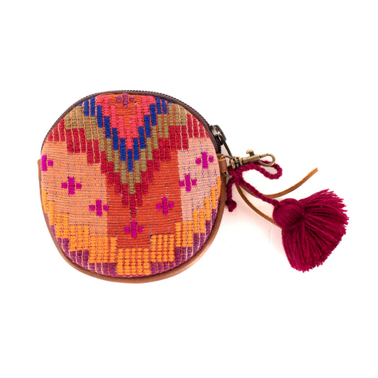 **SHIP WINDOW** CIRCLE COIN PURSE - H&S MOONS - CAFE - NO. 200788