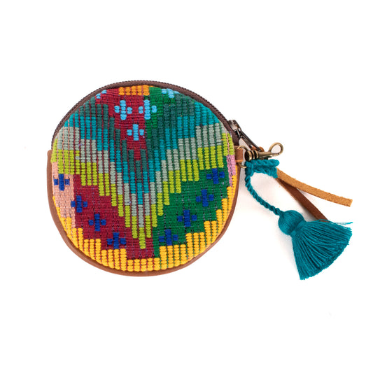 **SHIP WINDOW** CIRCLE COIN PURSE - H&S MOONS - CAFE - NO. 200790