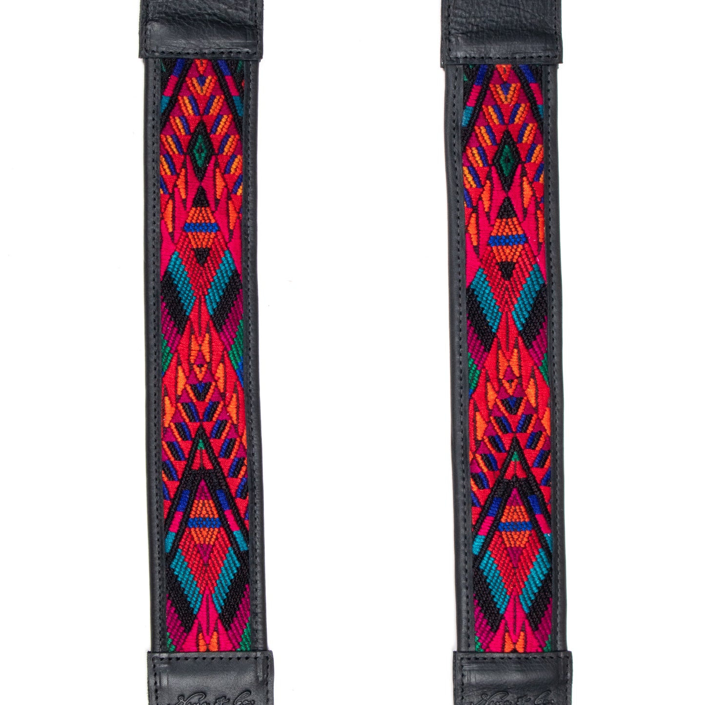 CAMILA BACKPACK STRAP SET - OOAK HUIPIL - BLACK - NO. 200916