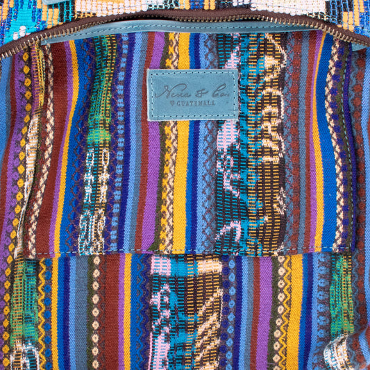 SMALL PENELOPE BAG - H&S MOONS - CERULEAN - NO. 201129