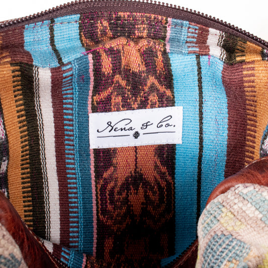 WANDER CROSSBODY SET - OOAK HUIPIL - COPPER - NO. 201199