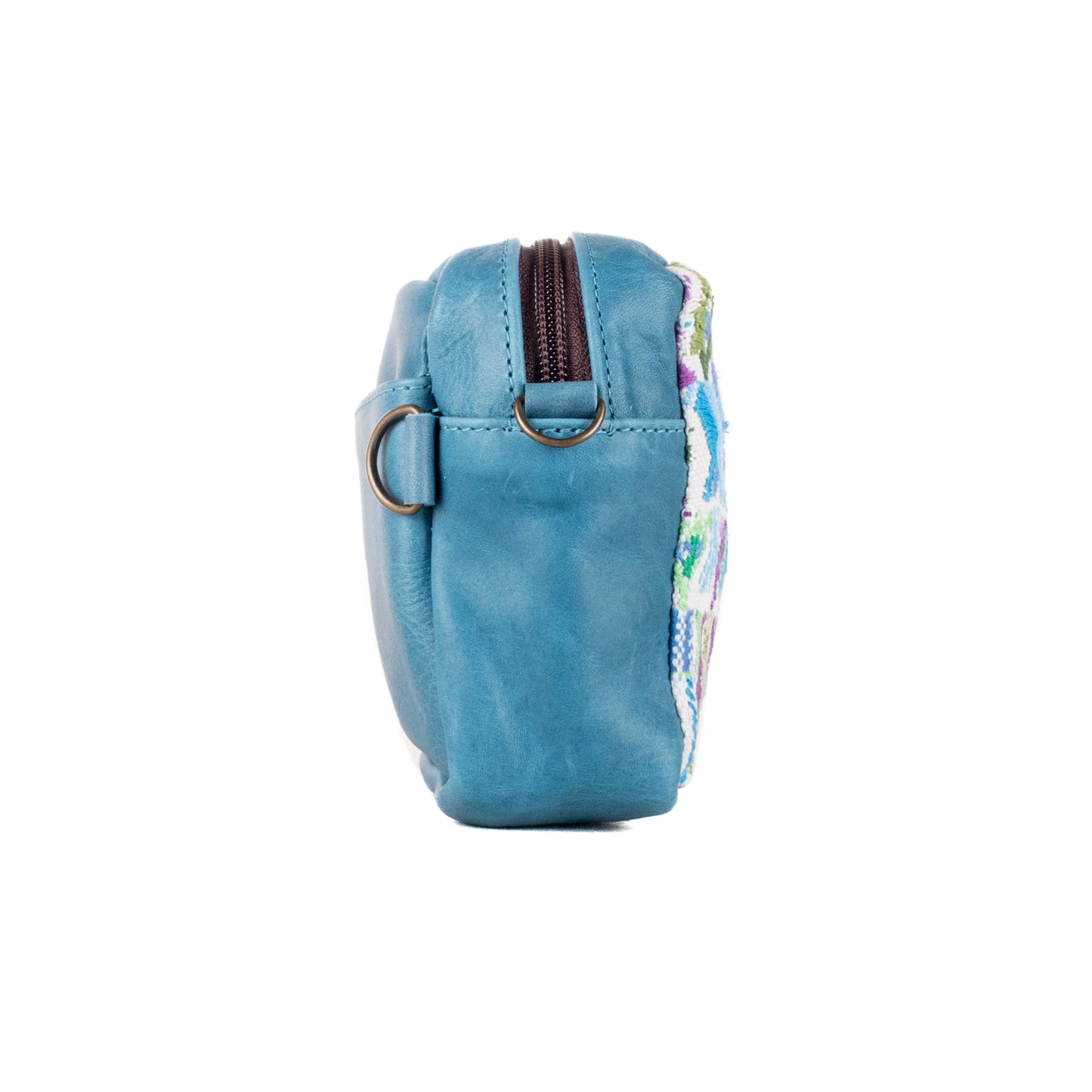 WANDER CROSSBODY SET - OOAK HUIPIL - CERULEAN - NO. 201211