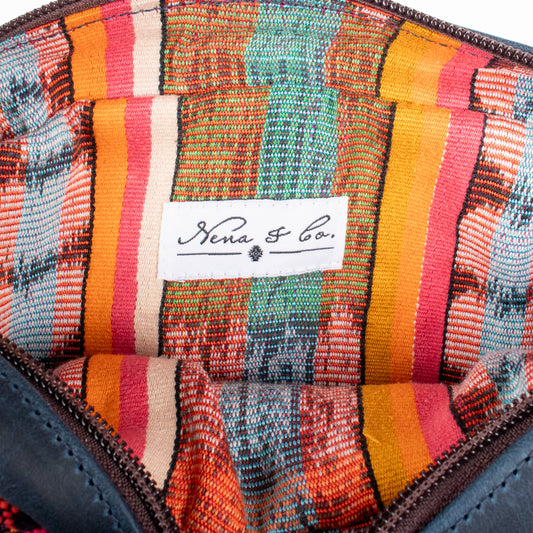 WANDER CROSSBODY SET - OOAK HUIPIL - NAVY - NO. 201217