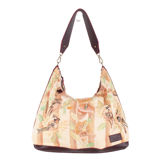 **SHIP WINDOW** PENELOPE BAG - OOAK HUIPIL - VINO TINTO - NO. 201529