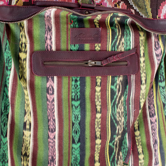 **SHIP WINDOW** BEATRIZ CDB + DIAMANTE STRAP - OOAK HUIPIL - VINO TINTO - NO. 201569