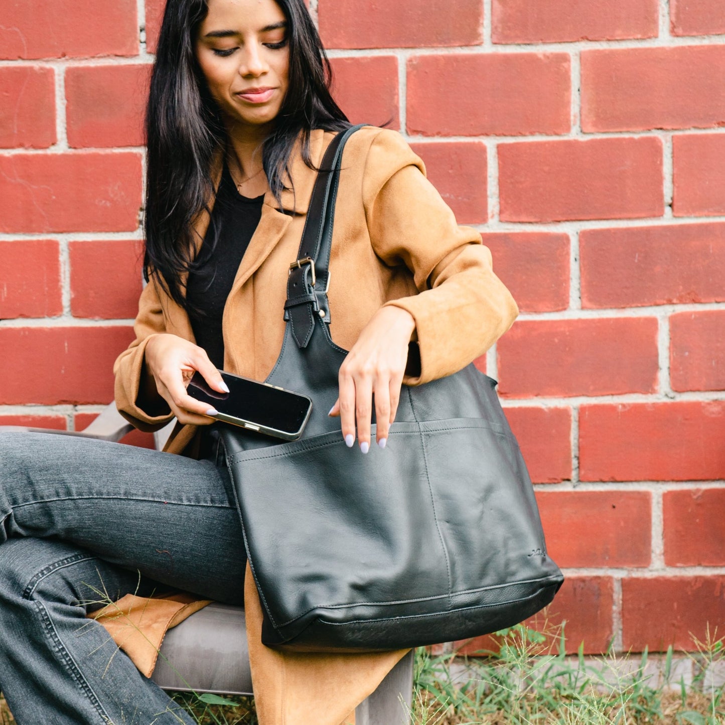 ALEJANDRA BAG - FULL LEATHER - BLACK